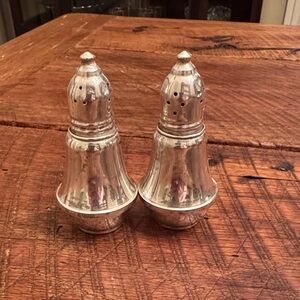 Elegant sterling Silver Salt and Pepper Shakers